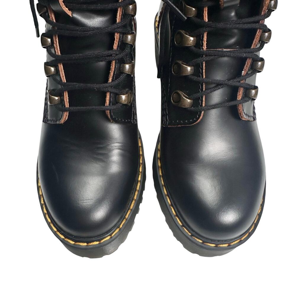 Dr. Martens | Women | Leona Black Vintage Smooth Leather Heeled Boots | Sz 6 - Picture 7 of 16